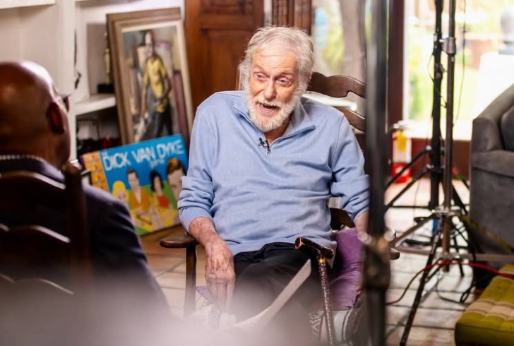 Dick Van Dyke speaking at event
