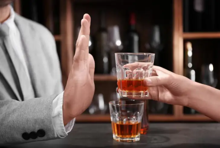 Person refuses to take alcohol