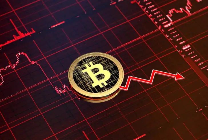 Bitcoin prices falling